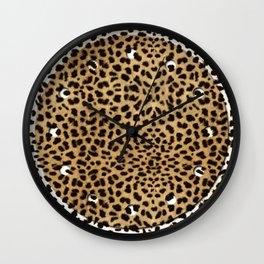 Cheetah Print Wall Clock