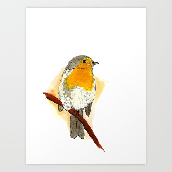 Yellow Bird Art Print