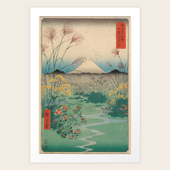 １着でも送料無料 Art Hiroshige Prints, Society6 | Recessed & Framed 書