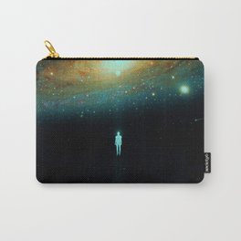 Parallel Universe Carry-All Pouch | Galaxy, Space, Stars, Astronaut, Graphicdesign, Universe, Cosmos, Blackandwhite, Surreal, Nicebleed 