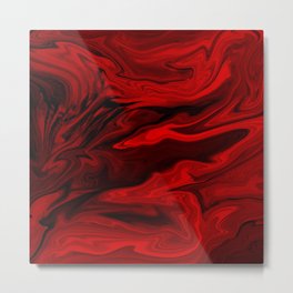 Blood Red Marble Metal Print | Color, Pattern, Background, Art, Quartz, Graphicdesign, Marble, Marblered, Rock, Vibrant 