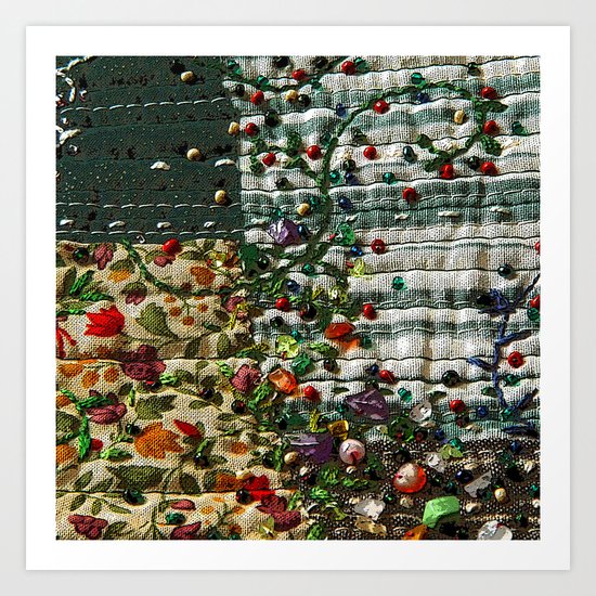 Abstract garden Art Print
