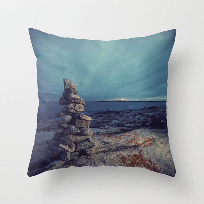 Cairn in Twilight Throw Pillow
