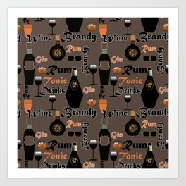 Wine Gles Art Prints Society6