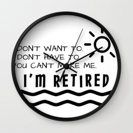 Retirement Gifts Funny For Men Women Husband Dad Mom Wall Clock