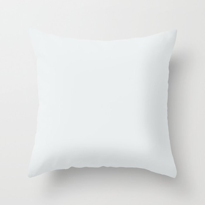 WHITE CRYSTAL pale solid color Throw Pillow