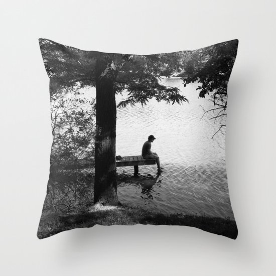 Alone Throw Pillow