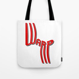Warp Drop Shadow Typography (Red) Tote Bag