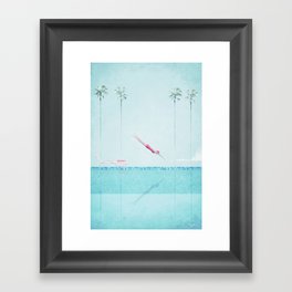 Swimming Pool, Palm Springs Framed Art Print