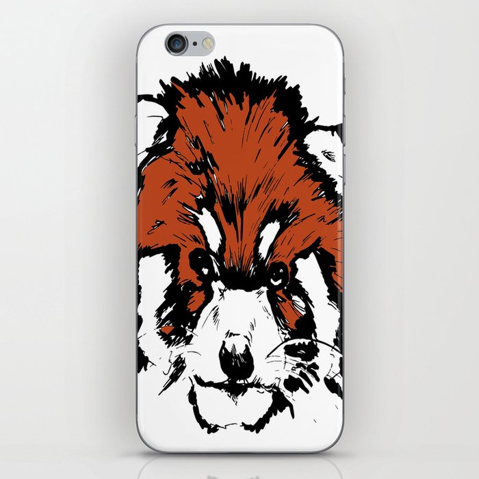 Red Panda Parry (Colour) iPhone Skin