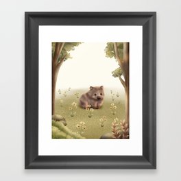 Brownie The Wombat Framed Art Print