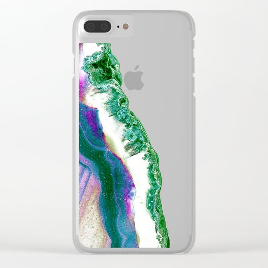 Agate Geode Clear iPhone Case