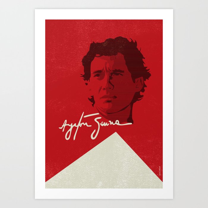Ayrton Senna Art Print