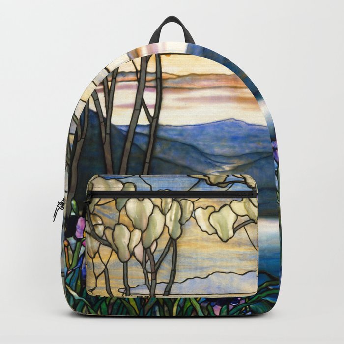 Louis Comfort Tiffany - Magnolias And Irises 1905 Backpack