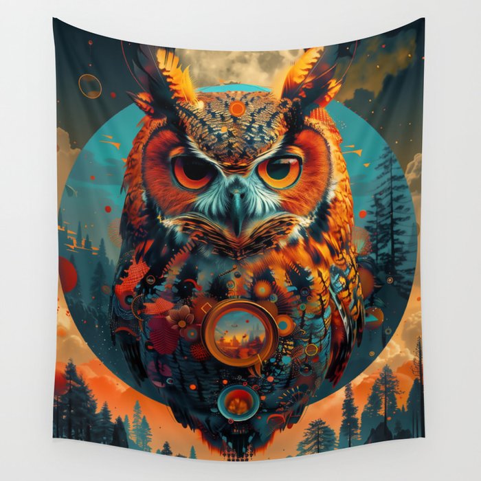 Spirit Owl Wall Tapestry