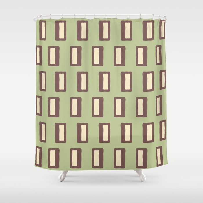 Brown Shower Curtain By Tony Magner, Sage Green And Brown Shower Curtain
