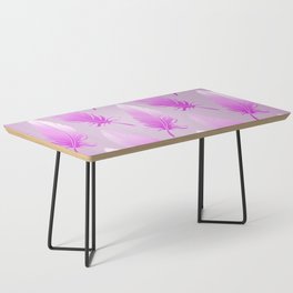Delicate Feathers (pink on pink) Coffee Table