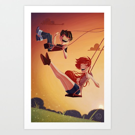 With You Art Print