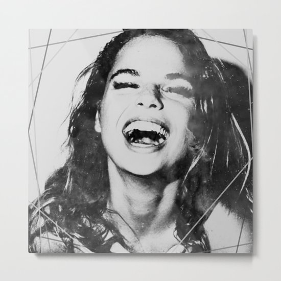 LaUghinG gIrL Metal Print