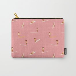 Surf girls in pink Carry-All Pouch