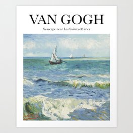 Van Gogh - Seascape near Les Saintes-Maries Art Print