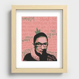 The Notorious RBG. Recessed Framed Print
