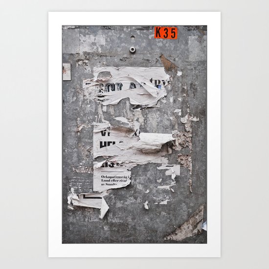 Urban Archaeology - Copenhagen Art Print