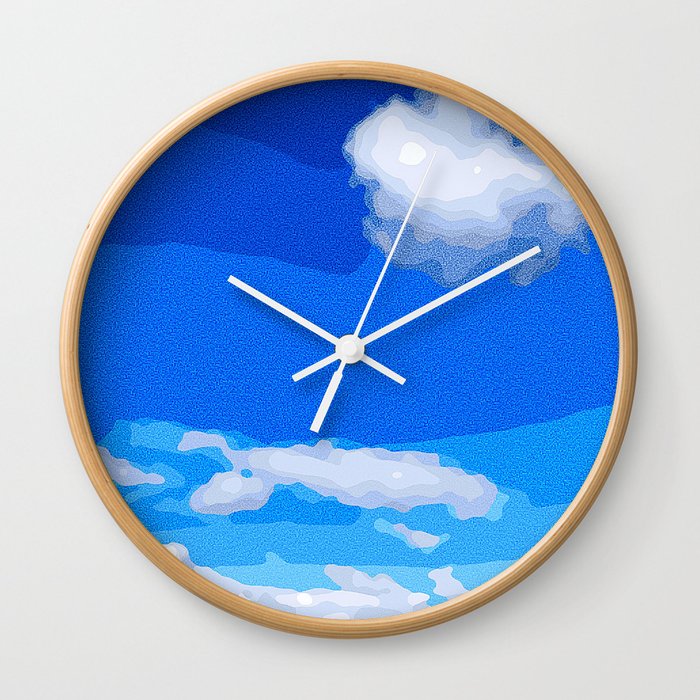 Whispy Sky Wall Clock