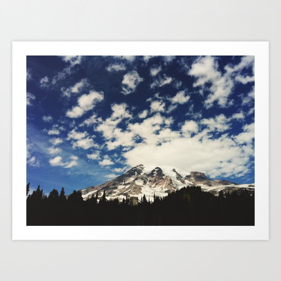 Mount Rainier: Captured on an iPhone Art Print
