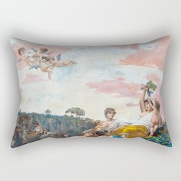 Achillion Palace Painting - Galoppi Rectangular Pillow