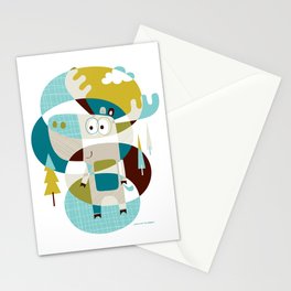 Moose on the loose Stationery Cards