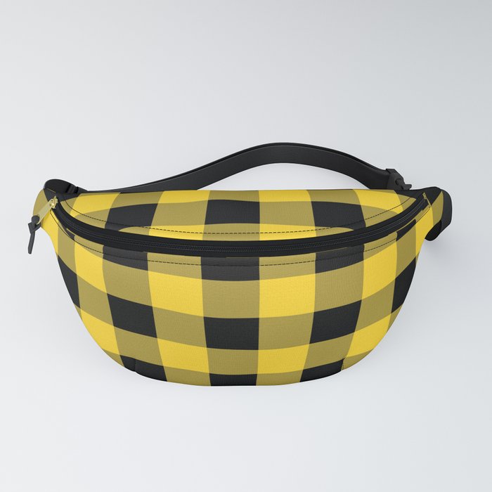 Yellow and Black Buffalo Check more colors Fanny Pack by
