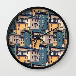 Night Castles (Pattern) Wall Clock