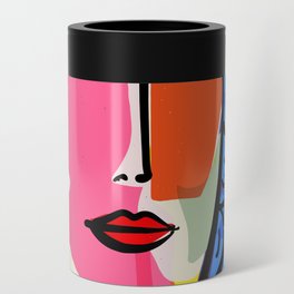 French Portrait Colorful Woman Fauvism by Emmanuel Signorino Can Cooler