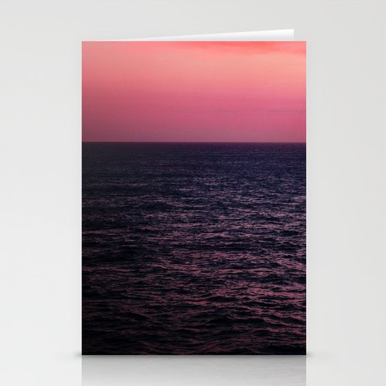 Pretty Pink Sunset Stationery Cards