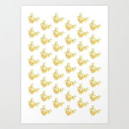 Seabuckthorn Pattern #1  Art Print