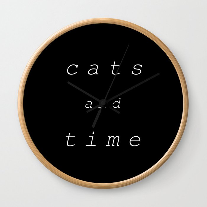 Cats and Time Wall Clock
