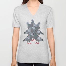 City Pigeons V Neck T Shirt