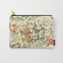 Wildflowers and Roses // Fleurs III by Adolphe Millot 19th Century Science Textbook Artwork Carry-All Pouch