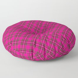 Pink Plaid Floor Pillow