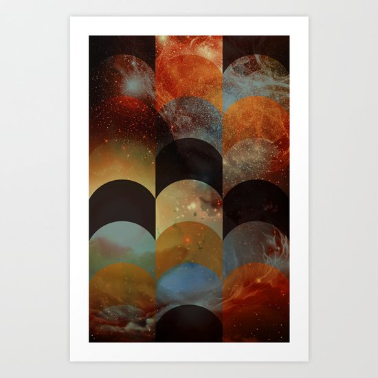 3Vintage Galaxy Art Print