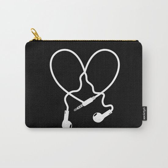 Love Music Headphones Carry-All Pouch