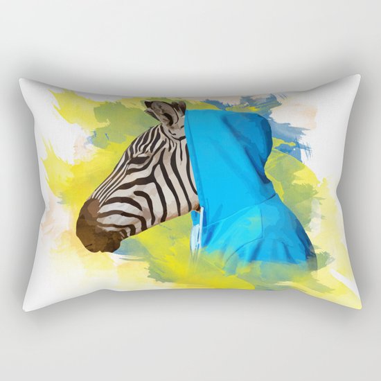 Gangsta Zebra Rectangular Pillow