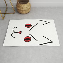 Angry Demon Cat Area & Throw Rug