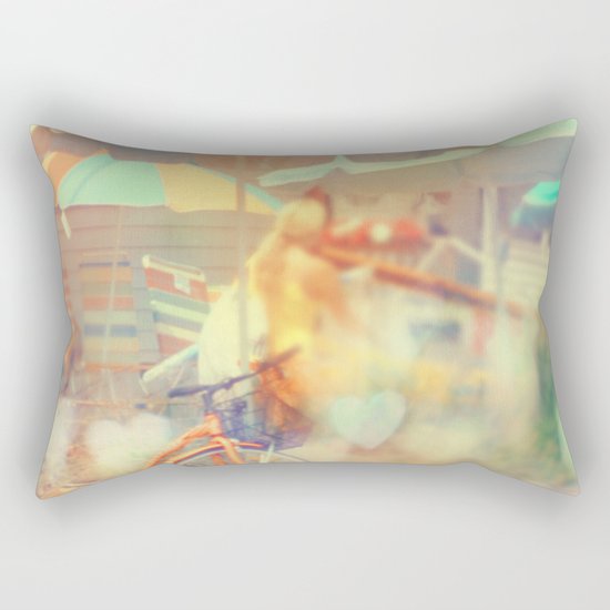 Seaside Town Rectangular Pillow