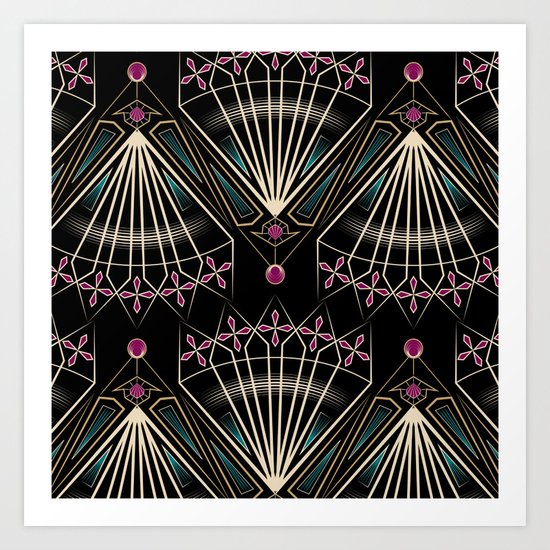 Art Deco . "Venice ". Art Print