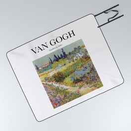 Van Gogh - Garden at Arles Picnic Blanket | Artist, Painter, Vincent, Vangogh, Name, Painting, Paint, Typography, Famous, Acrylic 