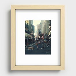 Downtown Hippo Recessed Framed Print