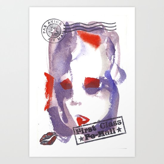First Class Mail Art Print