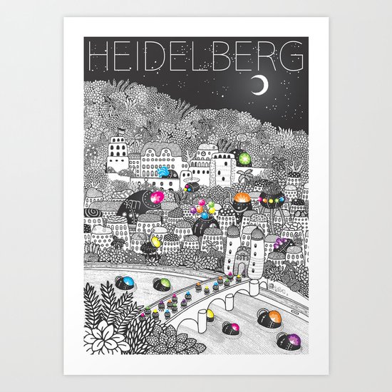 Locals Only - Heidelberg, Germany Art Print